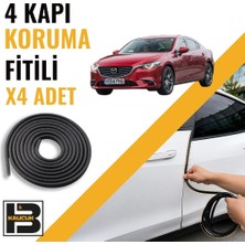 B&M Kauçuk Mazda 6 Sedan (2013-2018) Kapı Koruma Fitili-4 KAPI-SIYAH-BM2485