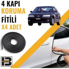 B&M Kauçuk Nissan Primera (1990-1995) Kapı Koruma Fitili-4 KAPI-SIYAH-BM2326