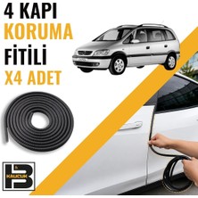 B&M Kauçuk Opel Zafira A (1999-2005) Kapı Koruma Fitili-4 KAPI-SIYAH-BM2489