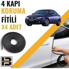 B&M Kauçuk Honda ACCORD(2003-2008) Kapı Koruma Fitili-4 KAPI-SIYAH-BM2277