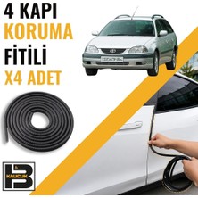 B&M Kauçuk Toyota Avensis Station Wagon (1998-2003) Kapı Koruma Fitili-4 KAPI-SIYAH-BM2312