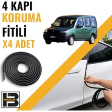 B&M Kauçuk Fiat Doblo (2001-2005) Kapı Koruma Fitili-4 KAPI-SIYAH-BM2456