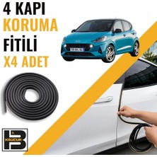 B&M Kauçuk Hyundai I10 (2020-2025) Kapı Koruma Fitili-4 KAPI-SIYAH-BM2268