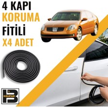 B&M Kauçuk Nissan Maxima (2004-2008) Kapı Koruma Fitili-4 KAPI-SIYAH-BM2333