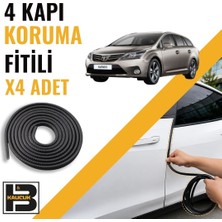 B&M Kauçuk Toyota Avensis Station Wagon (2010-2014) Kapı Koruma Fitili-4 KAPI-SIYAH-BM2316
