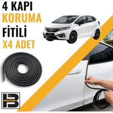 B&M Kauçuk Honda Jazz (2013-2020) Kapı Koruma Fitili-4 KAPI-SIYAH-BM2271