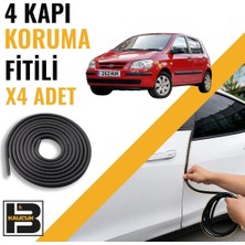 B&M Kauçuk Hyundai Getz Kapı Koruma Fitili-4 KAPI-SIYAH-BM2256