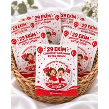 10 Adet 29 Ekim Cumhuriyet Bayramı Kartlı Çocuk Rozeti – 44 mm Iğneli Yaka Rozeti, Cumhuriyetin Çocukları