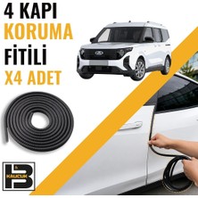 B&M Kauçuk Ford Courier (2023-2025) Kapı Koruma Fitili-4 KAPI-SIYAH-BM2394