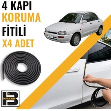 B&M Kauçuk Mazda 121 (1991-1998) Kapı Koruma Fitili-4 KAPI-SIYAH-BM2473