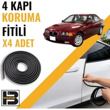 B&M Kauçuk Bmw 3 Serisi E36 (1992-1998) Kapı Koruma Fitili-4 KAPI-SIYAH-BM2345