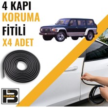B&M Kauçuk Nissan Patrol (1988-1997) Kapı Koruma Fitili-4 KAPI-SIYAH-BM2335
