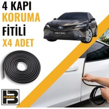B&M Kauçuk Toyota Camry (2019-2020) Kapı Koruma Fitili-4 KAPI-SIYAH-BM2305