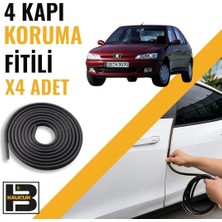 B&M Kauçuk Peugeot 306 Kapı Koruma Fitili-4 KAPI-SIYAH-BM2519