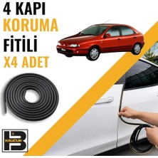 B&M Kauçuk Fiat Brava (1995-2001) Kapı Koruma Fitili-4 KAPI-SIYAH-BM2556