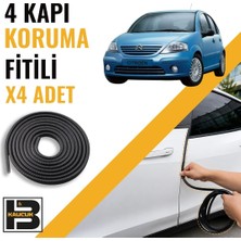 B&M Kauçuk Citroen C3 (1.nesil) Kapı Koruma Fitili-4 KAPI-SIYAH-BM2530