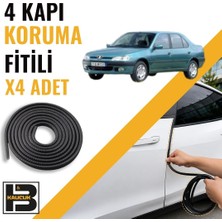 B&M Kauçuk Peugeot 306 Sedan Kapı Koruma Fitili-4 KAPI-SIYAH-BM2521