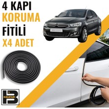 B&M Kauçuk Citroen C-Elysee Kapı Koruma Fitili-4 KAPI-SIYAH-BM2533