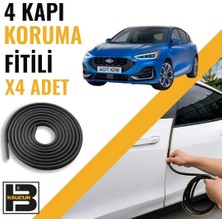 B&M Kauçuk Ford Focus Hatchback (4.nesil) Kapı Koruma Fitili-4 KAPI-SIYAH-BM2500
