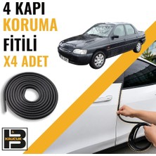B&M Kauçuk Ford Escort Kapı Koruma Fitili-4 KAPI-SIYAH-BM2505