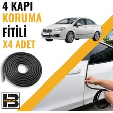 B&M Kauçuk Fiat Linea Kapı Koruma Fitili-4 KAPI-SIYAH-BM2567