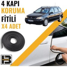 B&M Kauçuk Opel Astra G Station Wagon (1998-2009) Kapı Koruma Fitili-4 KAPI-SIYAH-BM2493