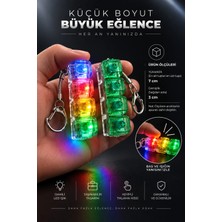 MİNGODAN Mingodan Işıklı Basmalı Tuş Oyuncak – 4 Tuşlu Renkli LED Işıklı Klavye Fidget Stres Oyuncağı