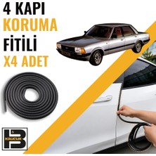 B&M Kauçuk Ford Taunus Kapı Koruma Fitili-4 KAPI-SIYAH-BM2504