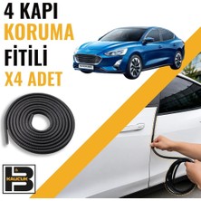 B&M Kauçuk Ford Focus Sedan (4.nesil) Kapı Koruma Fitili-4 KAPI-SIYAH-BM2498