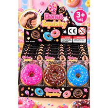 MİNGODAN Mingodan Donut Sukuşi Duyusal Eğitici Oyuncak Sıkılabilir Esnek Stres Oyuncağı 8x8 cm 3+ Yaş