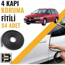 B&M Kauçuk Peugeot 406 Station Wagon Kapı Koruma Fitili-4 KAPI-SIYAH-BM2525
