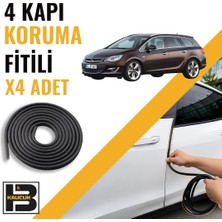 B&M Kauçuk Opel Astra J Station Wagon Kapı Koruma Fitili-4 KAPI-SIYAH-BM2497
