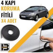 B&M Kauçuk Opel Astra J Hatchback Kapı Koruma Fitili-4 KAPI-SIYAH-BM2496