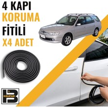 B&M Kauçuk Peugeot 306 Station Wagon Kapı Koruma Fitili-4 KAPI-SIYAH-BM2520