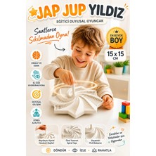MİNGODAN Mingodan Jap Jup Yıldız 15X15 cm Eğitici Duyusal Stres Yıldızı Oyuncak Spiral Fidget Stres Oyuncağı