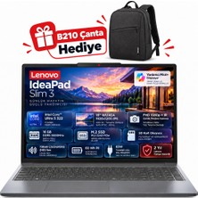 Lenovo Ideapad Slim 3 16IPH11 Intel Core Ultra 5 322 16GB 512GB SSD 16" Wuxga (1920X1200) IPS Panel Freedos Taşınabilir Bilgisayar 83US001VTR H3 B10 Çanta Hediyeli