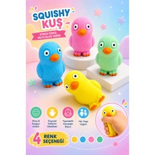 MİNGODAN Mingodan Tweety Duyusal Oyuncak Squishy Kuş Stres Oyuncağı Sıkılabilir Fidget Oyuncak Anti Stres Oyuncağı Yumuşak Dokulu Eğitici Oyuncak