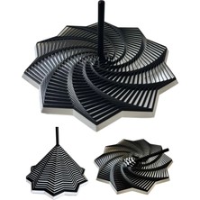 MİNGODAN Mingodan Siyah Beyaz Duyusal Spiral Fidget Stres Oyuncağı, El Oyalayan Odak Artırıcı Anti Stres Takım Taraftar Oyuncak