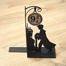 Smilechild Harry Potter Platform 9 ¾ Kitap Tutucu | 3D Baskı Dekoratif Kitaplık Organizer