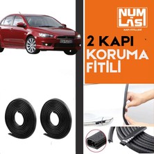 Mitsubishi Lancer Evolution (2007-2016) Iki Kapı Koruma Fitili Siyah Renk Numlas-A KALITE-NM2566
