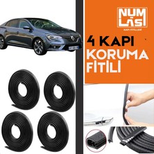 Renault Megane 4 Sedan 4 Kapı Koruma Fitili Siyah Renk Numlas-A KALITE-NM2528