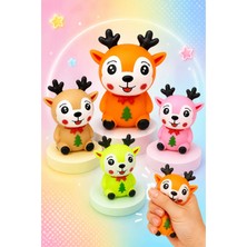 MİNGODAN Mingodan Duyusal Oyuncak Squishy Geyik Stres Oyuncağı Sıkılabilir Fidget Oyuncak Yumuşak Eğitici Oyuncak 10 cm
