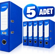MEDEVRELF Noki Mavi Geniş Klasör 5 Adet