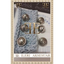 İleri Europe Ǝe Metal Düğme 15 mm 6 Adet