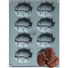 Cesil Silikon Kalıp Kahve Çekirdeği 40X30 8 Li