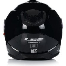 Ls2 Strobe 2 Parlak Siyah Çene Açılır Motosiklet Kaskı