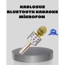 Meks Bluetooth Karaoke Mikrofon Şarjlı Uzun Pil Ömürlü Çok Fonksiyonlu