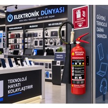 Megapol Yangın 5 kg Co2 Karbondioksit Yangın Tüpü, Yangın Söndürme Istemleri, Yangın Tüpleri, Yangın Cihazları