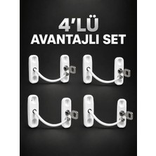 Meks Pencere Güvenlik Kilidi Anahtarlı Çocuk Emniyet Kilidi 4’lü Set