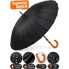 Toptancı Amca rw-091 24 Telli Şemsiye Fiber Telli Yılların Şemsiyecisinden Taşıma Kılıflı Umbrella 100 cm Çap